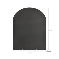 Scaffali|Accessori Riscaldamento > Dmora Accessorio riscaldamento Alfedena, 80x90 h1 cm, Nero