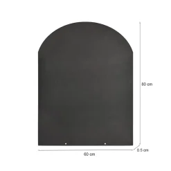 Accessorio riscaldamento Andrate, 60x80 h1 cm, Nero