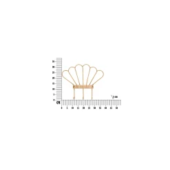 Attaccapanni > Dmora Appendiabiti Finitura in Rattan Color Bamboo Naturale 3 Ganci 33h cm, Installazione Sospeso - Danatala Marrone
