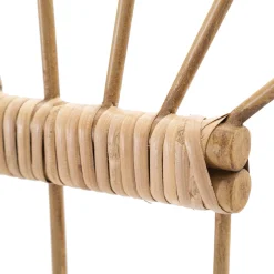 Attaccapanni > Dmora Appendiabiti Finitura in Rattan Color Bamboo Naturale 3 Ganci 33h cm, Installazione Sospeso - Danatala Marrone