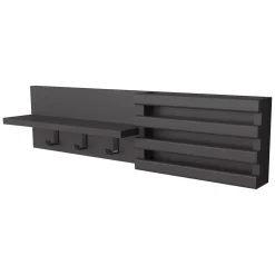 Attaccapanni > Dmora Appendiabiti 3 Ganci Installazione a Muro 20h cm, Sfumatura Colore Struttura Antracite - Mandas Nero Antracite
