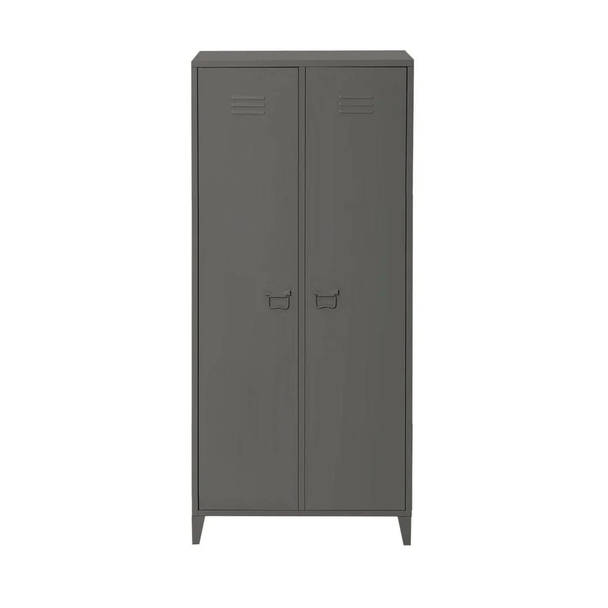 Armadi Multiuso 2 Ante > Dmora Armadio ardesia ante battenti 80x180h cm - Pezzaze Grigio Ardesia