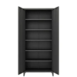 Armadi Multiuso 2 Ante > Dmora Armadio ardesia ante battenti 80x180h cm - Pezzaze Grigio Ardesia