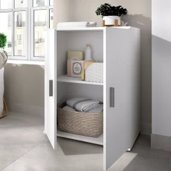 Armadi Multiuso 2 Ante > Dmora Armadio ante battenti 78x113h cm - Bienvenu Bianco