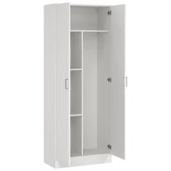 Armadi Multiuso 2 Ante|Camera Da Letto > Dmora Armadio 2 ante portascope 73x180h cm - Abadubidu Bianco