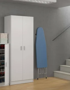 Armadi Multiuso 2 Ante|Camera Da Letto > Dmora Armadio 2 ante portascope 73x180h cm - Abadubidu Bianco