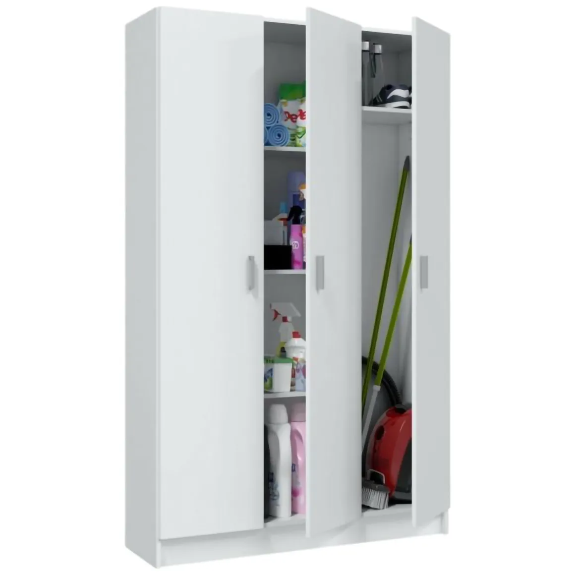 Armadio bianco 3 ante salvaspazio 109x180h cm - Ranuncolo