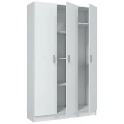 Armadio bianco 3 ante salvaspazio 109x180h cm - Ranuncolo