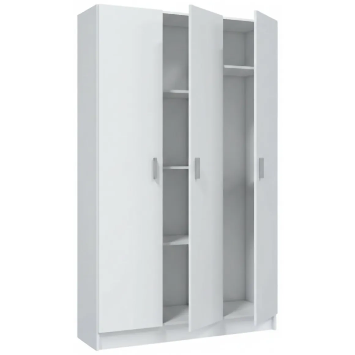Armadio bianco 3 ante salvaspazio 109x180h cm - Ranuncolo