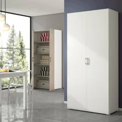Armadi Multiuso 2 Ante|Camera Da Letto > Dmora Armadio 2 ante 90x195h cm - Aliosha Bianco