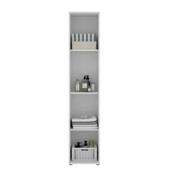 Armadi Multiuso 1 Anta|Camera Da Letto > Dmora Armadio bagno 39x190h cm - Arrow Bianco