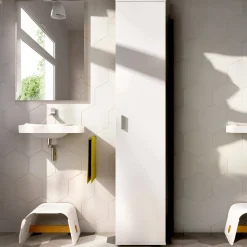 Armadi Multiuso 1 Anta|Camera Da Letto > Dmora Armadio bagno 39x190h cm - Arrow Bianco