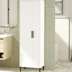 Armadi Multiuso 1 Anta > Dmora Armadio colonna 50x165h cm - Niala Bianco