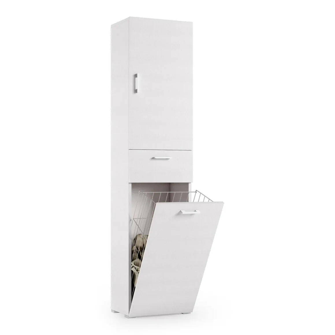 Altri Armadi Multiuso > Dmora Armadio con cassetto 59x140h cm - Iolana Bianco