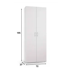 Armadio bianco con cassetto 72x195h cm - Angy