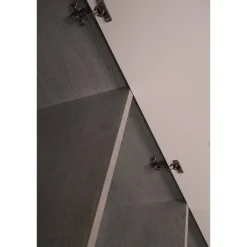 Armadi Multiuso 2 Ante|Camera Da Letto > Dmora Armadio bianco e grigio 2 ante 78x118h cm - Angie Grigio, Bianco Cemento