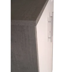 Armadi Multiuso 2 Ante|Camera Da Letto > Dmora Armadio bianco e grigio 2 ante 78x118h cm - Angie Grigio, Bianco Cemento