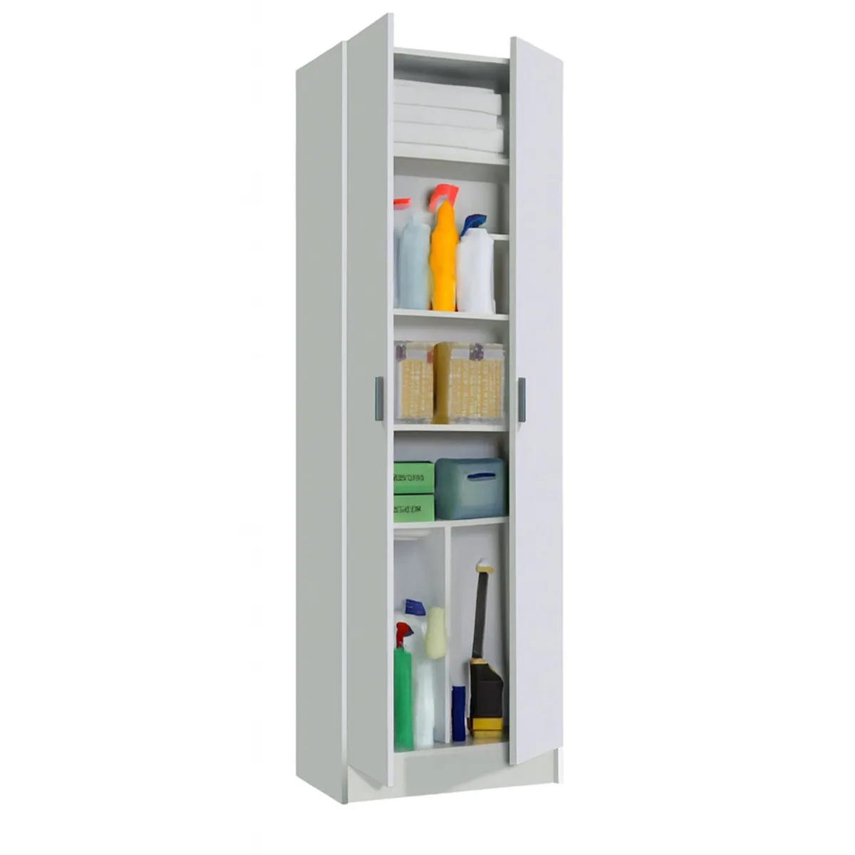 Armadi Multiuso 2 Ante|Camera Da Letto > Dmora Armadio lavanderia 59x180h cm - Altiplano Bianco