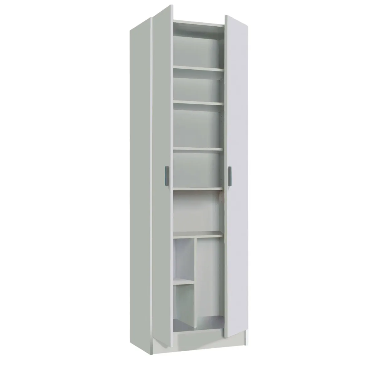 Armadi Multiuso 2 Ante|Camera Da Letto > Dmora Armadio lavanderia 59x180h cm - Altiplano Bianco