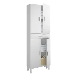 Altri Armadi Multiuso|Camera Da Letto > Dmora Armadio bagno 60x182h cm - Amiga Bianco Lucido