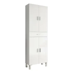 Altri Armadi Multiuso|Camera Da Letto > Dmora Armadio bagno 60x182h cm - Amiga Bianco Lucido