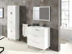 Altri Armadi Multiuso|Camera Da Letto > Dmora Armadio bagno 60x182h cm - Amiga Bianco Lucido