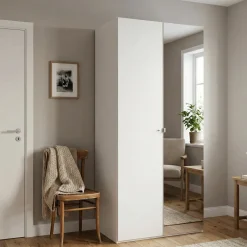 Armadio bianco lucido salvaspazio 98x218h cm - Avise