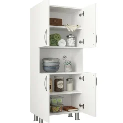 Armadio bianco multifunzione 59x140h cm - Tchoo