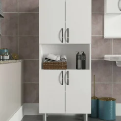 Armadio bianco multifunzione 59x140h cm - Tchoo