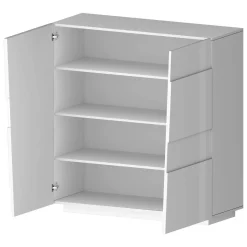 Armadio bianco multiuso 120x126h cm - Aulla