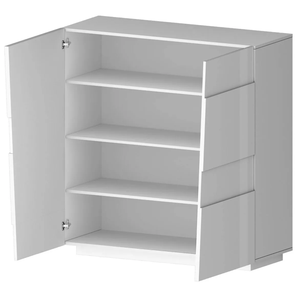 Armadio bianco multiuso 120x126h cm - Aulla