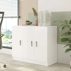 Armadio bianco multiuso 89x73h cm - Olana