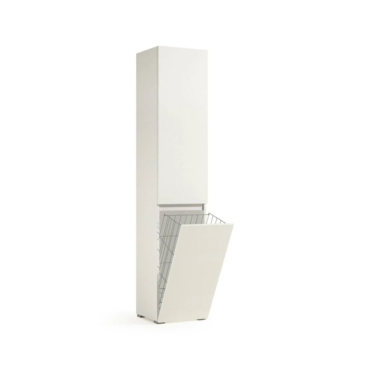Armadi Multiuso 2 Ante|Camera Da Letto > Dmora Armadio portabiancheria 45x195h cm - Aro Bianco