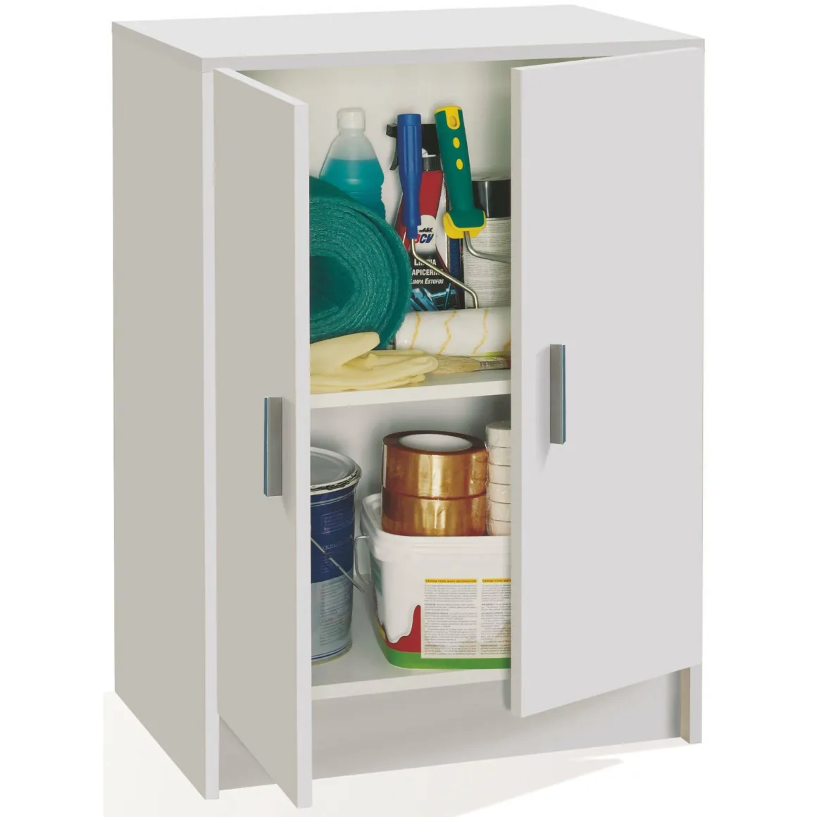 Armadio bianco salvaspazio 59x80h cm - Pan