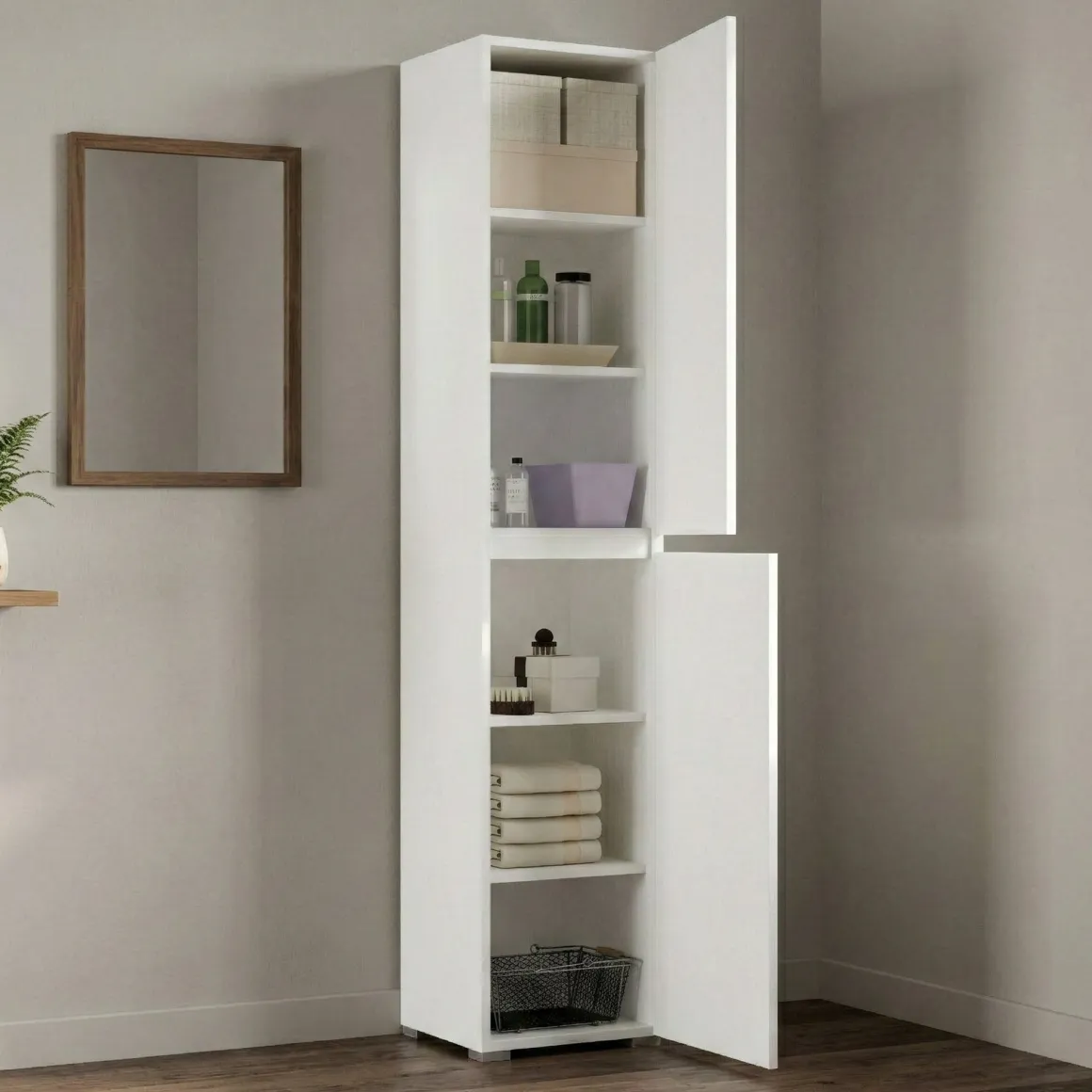 Armadio bianco slim 45x195h cm - Daisuke