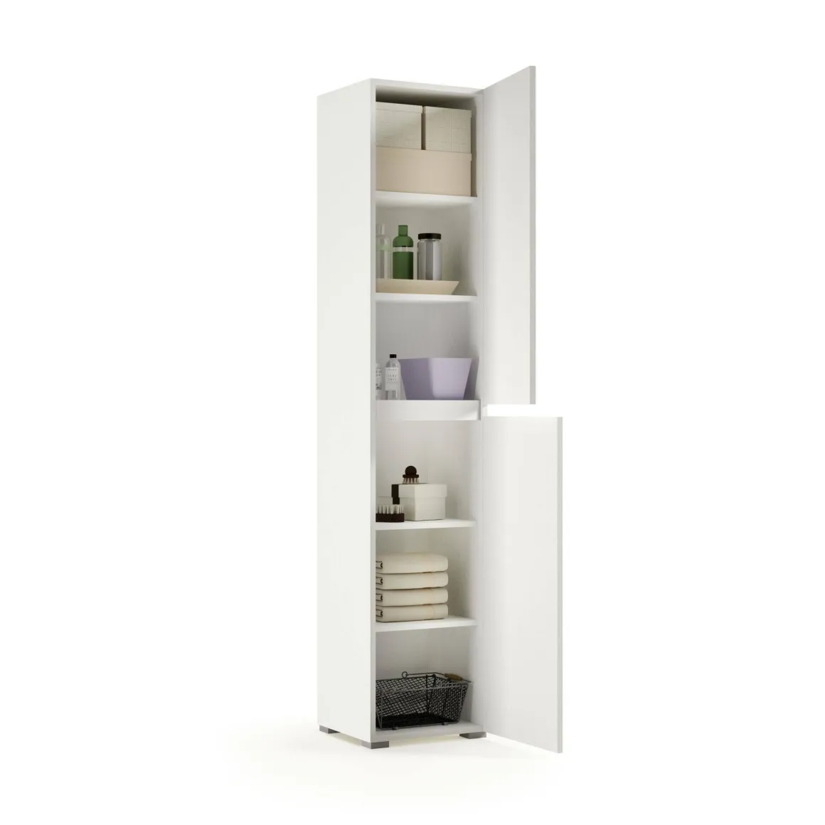 Armadio bianco slim 45x195h cm - Daisuke