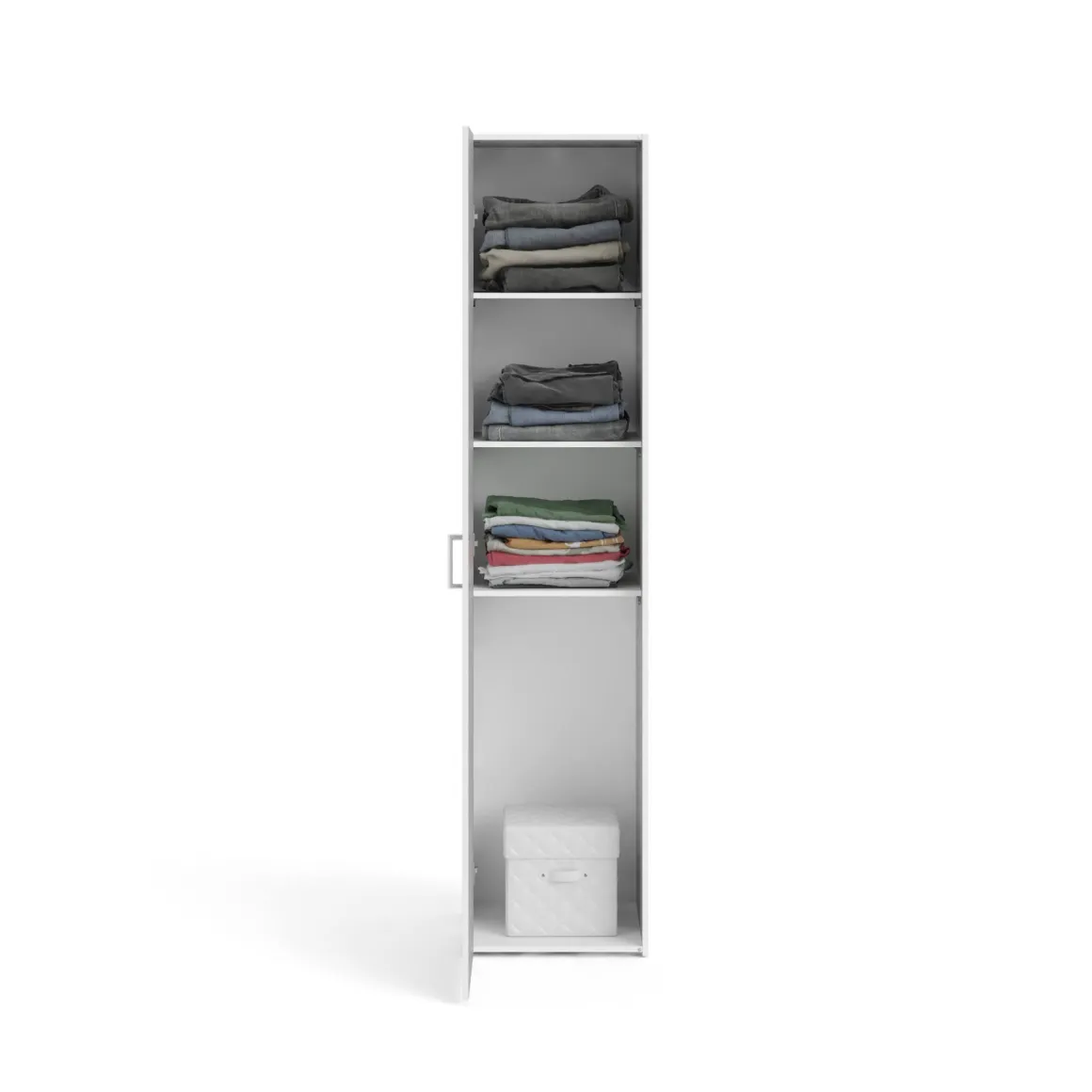 Armadio bianco slim 41x175h cm - Khutulun