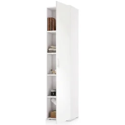 Armadi Multiuso 1 Anta|Camera Da Letto > Dmora Armadio stretto 45x195h cm - Aloise Bianco