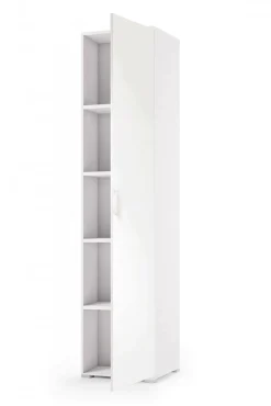 Armadi Multiuso 1 Anta|Camera Da Letto > Dmora Armadio stretto 45x195h cm - Aloise Bianco