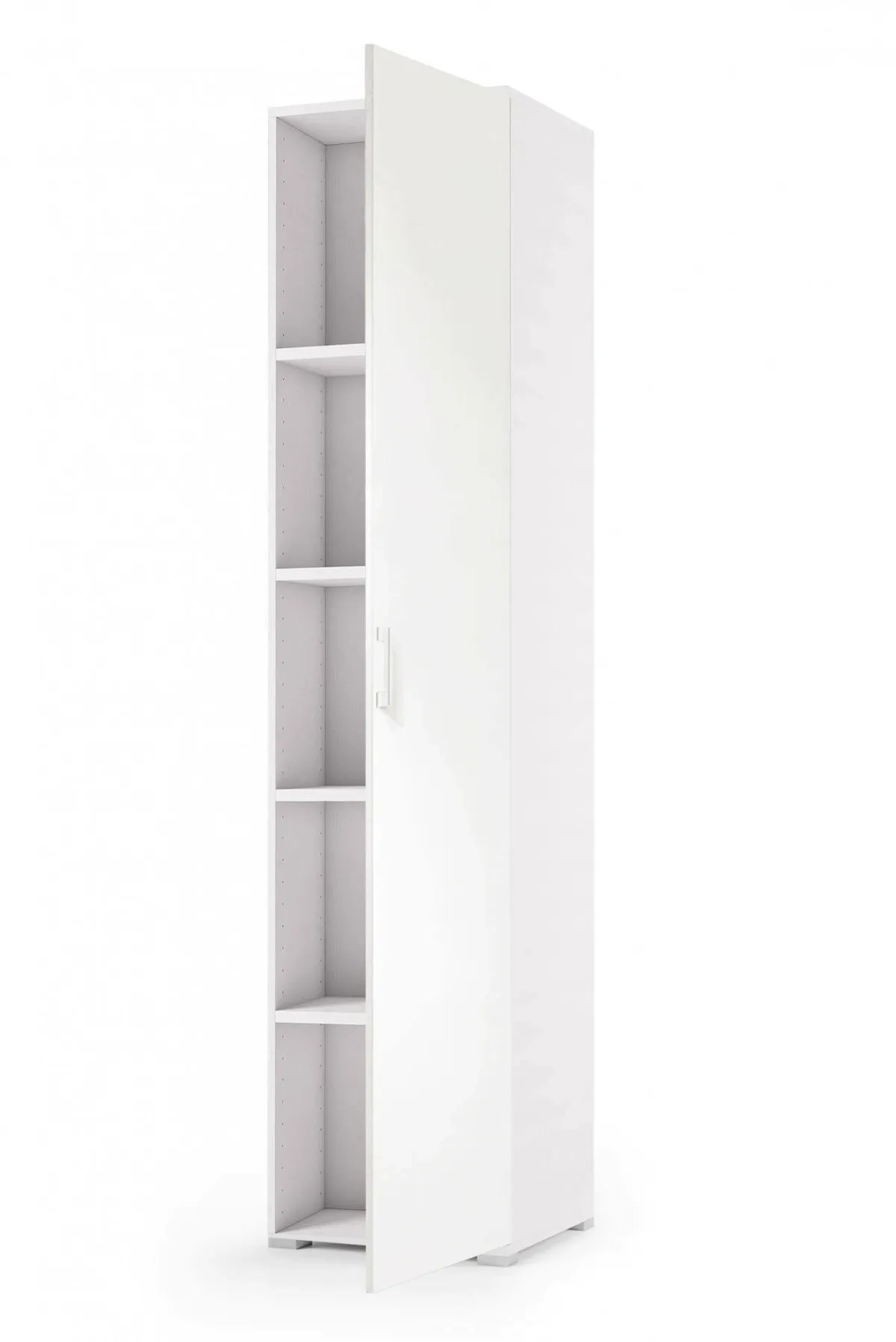 Armadi Multiuso 1 Anta|Camera Da Letto > Dmora Armadio stretto 45x195h cm - Aloise Bianco