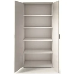 Armadio cemento e bianco 2 ante 90x195h cm - Aliosha
