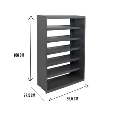 Bagno|Ingresso > Dmora Armadio da esterno Dambrogion, Grigio, 66x28h100 cm