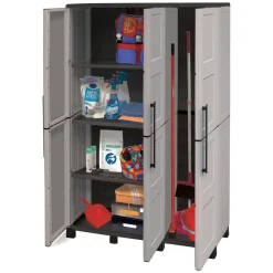 Armadio da esterno portascope grigio chiaro e nero 102x169h cm - Aruro