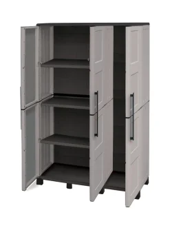 Armadio da esterno portascope grigio chiaro e nero 102x169h cm - Aruro