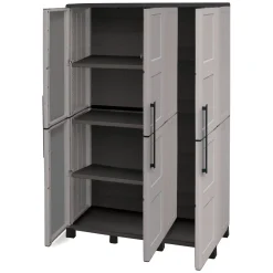 Armadio da esterno portascope grigio chiaro e nero 102x169h cm - Aruro
