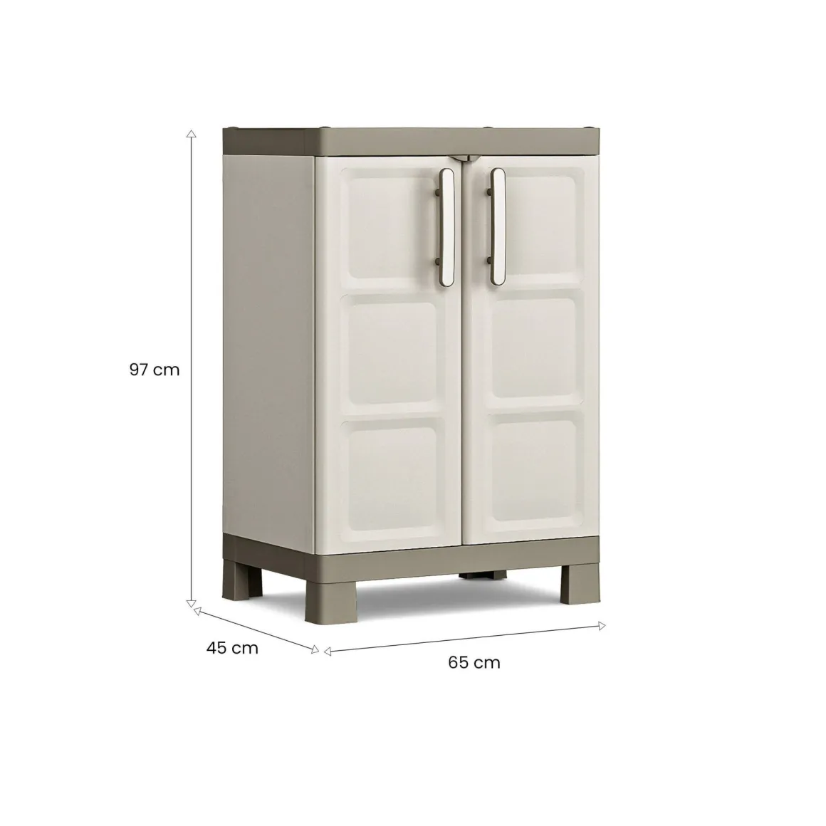Armadio da esterno Strathmore, 65x45 h97 cm, Sabbia