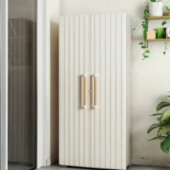 Armadio da giardino impermeabile sabbia 80x180h cm - Melville