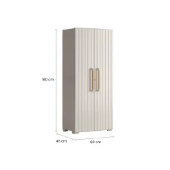 Armadio da giardino impermeabile sabbia 80x180h cm - Melville