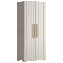 Armadio da giardino impermeabile sabbia 80x180h cm - Melville