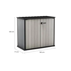 Armadio da terrazzo grigio 139x120h cm - Kindersley